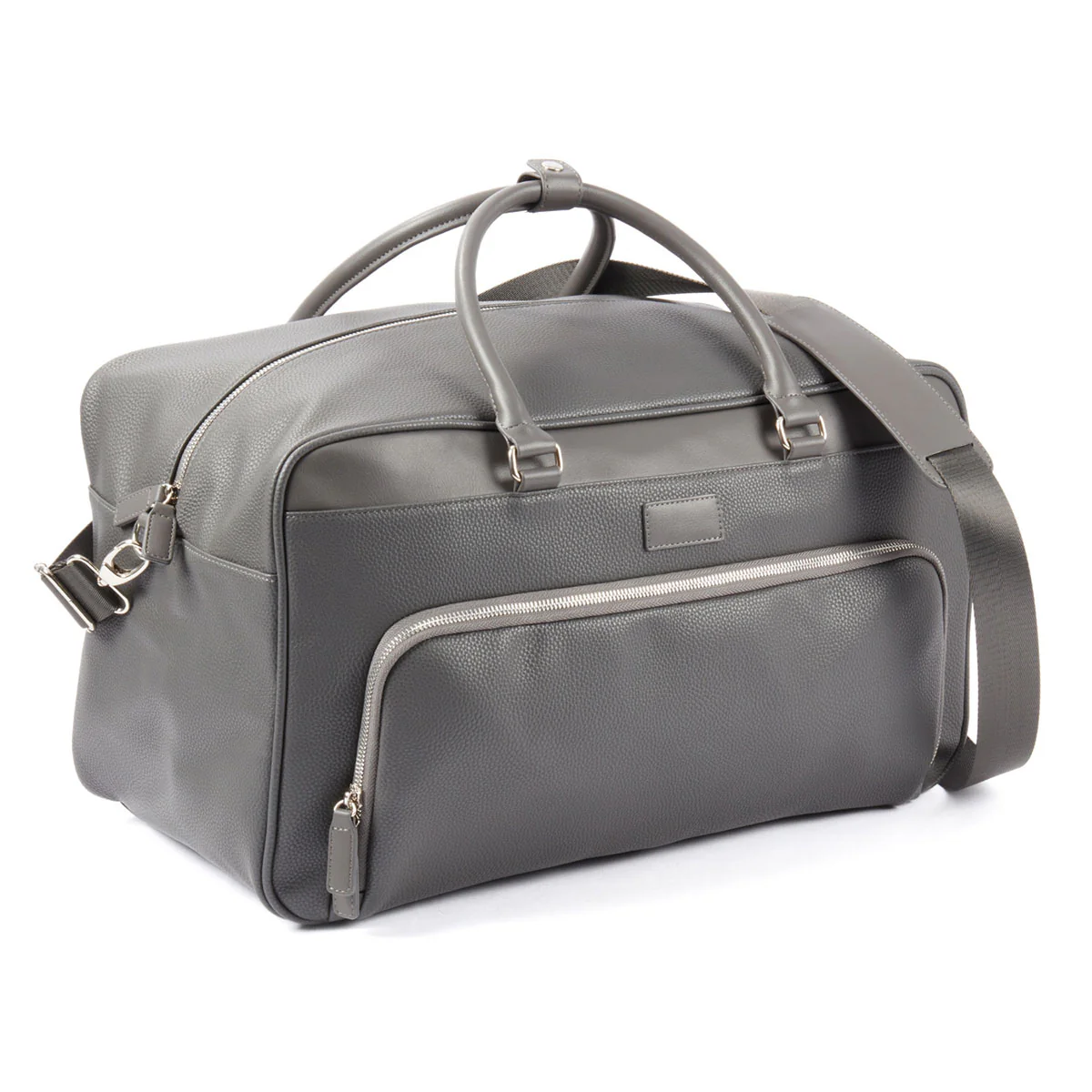 Leather Weekender Bag with Detachable Shoulder Strap - Image 9
