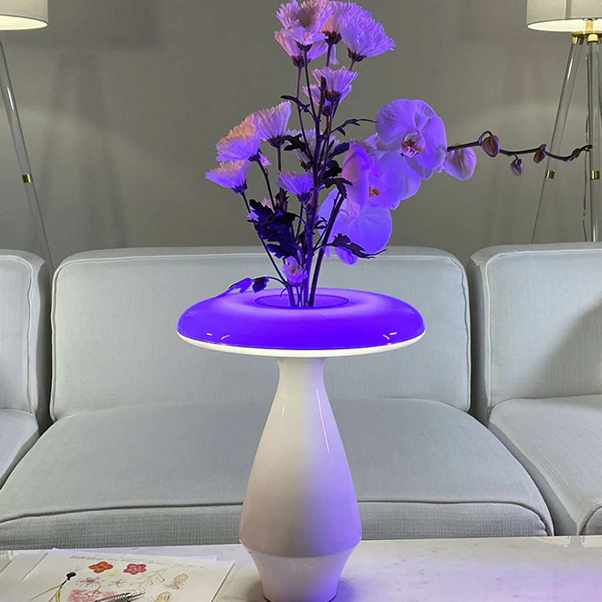 LED Ceramic Flower Vase - Image 4