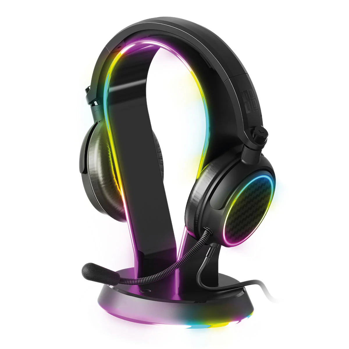LED Gaming Headset with Stand and Microphone - Image 2