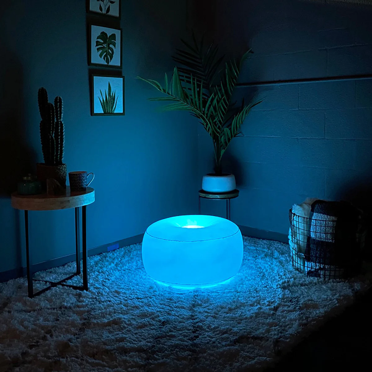 LED Lounge Light Inflatable Pouf - Image 6