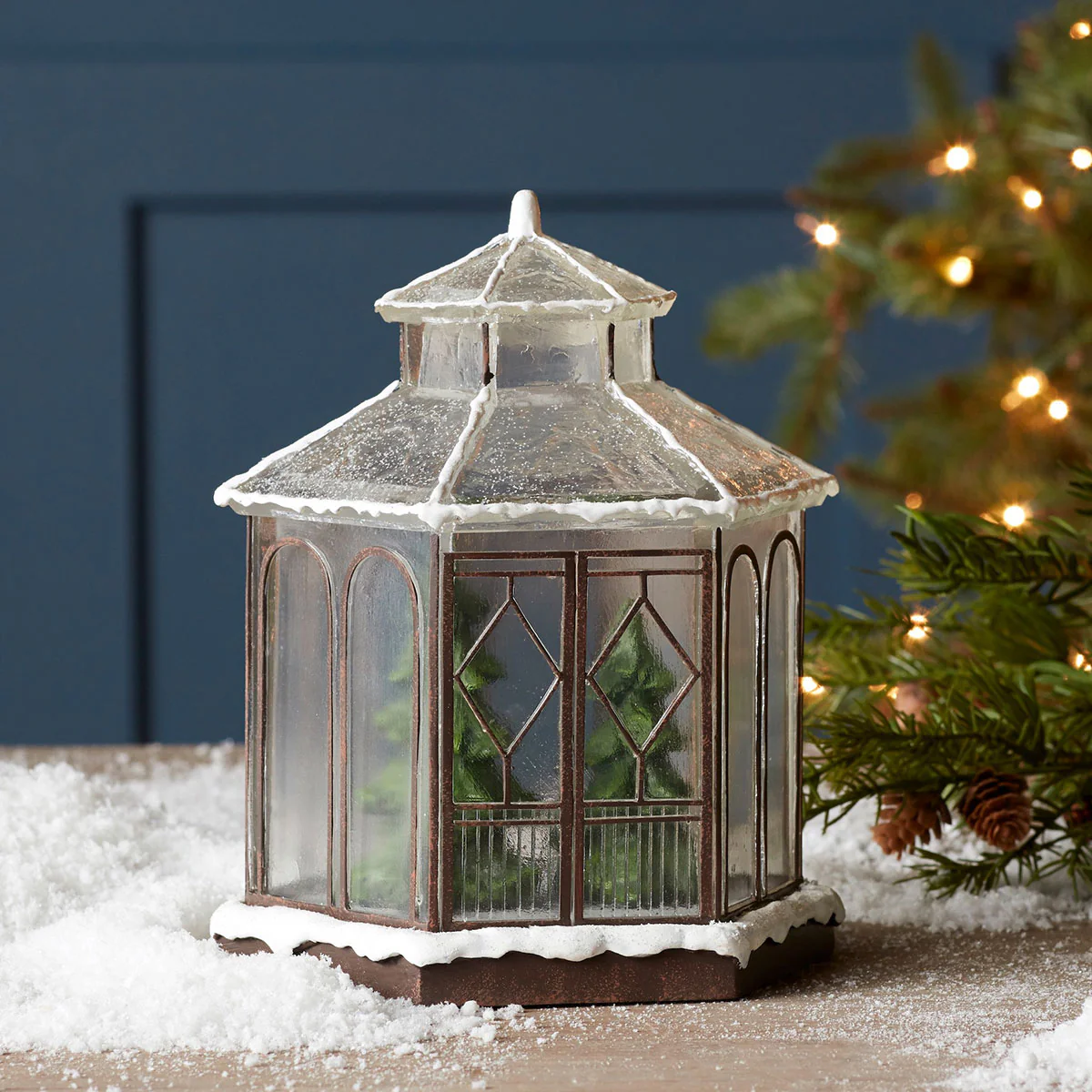 LED Snowy Gazebo Tabletop Decor - Image 3