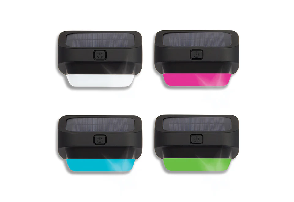 LED Solar Fence Lights (4-Pack) - Image 2
