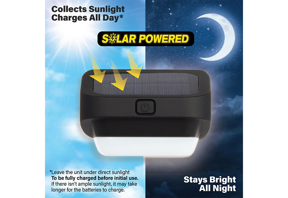 LED Solar Fence Lights (4-Pack) - Image 4