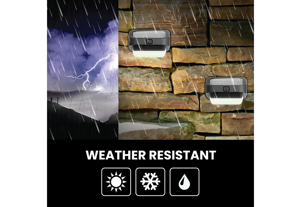 LED Solar Fence Lights (4-Pack) - Image 6