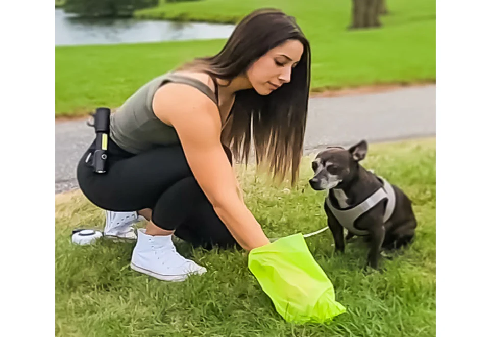 LED Tactical Flashlight and Pet Waste Bag Dispenser - Image 4