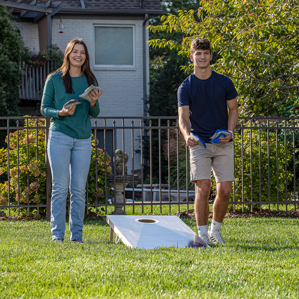 LED Wood Cornhole Set - Image 10