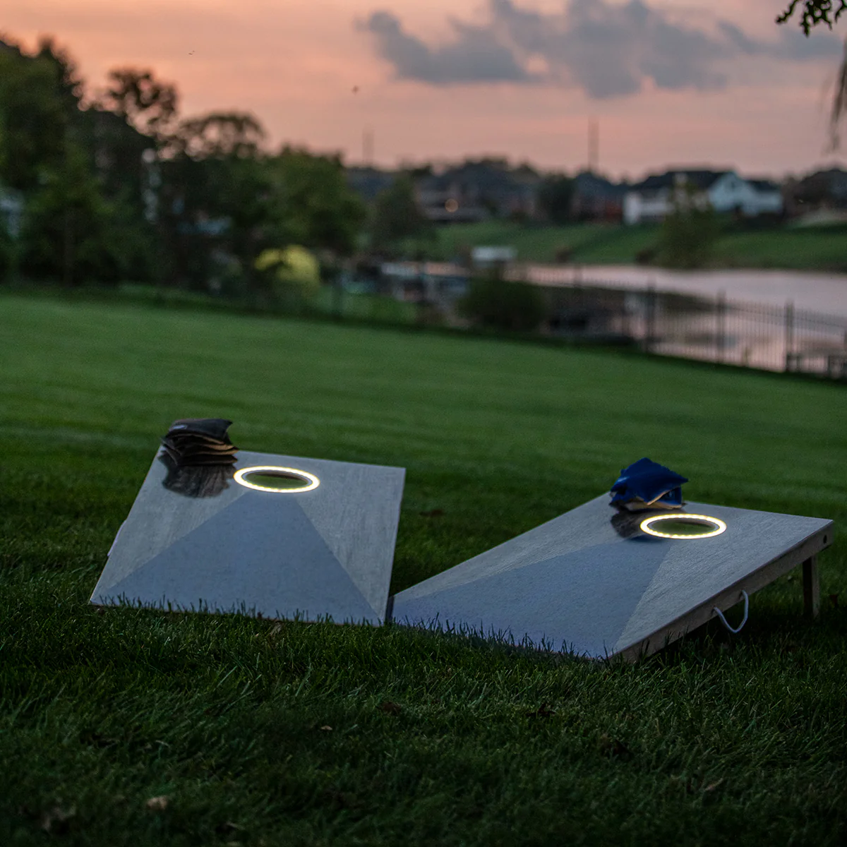 LED Wood Cornhole Set - Image 11