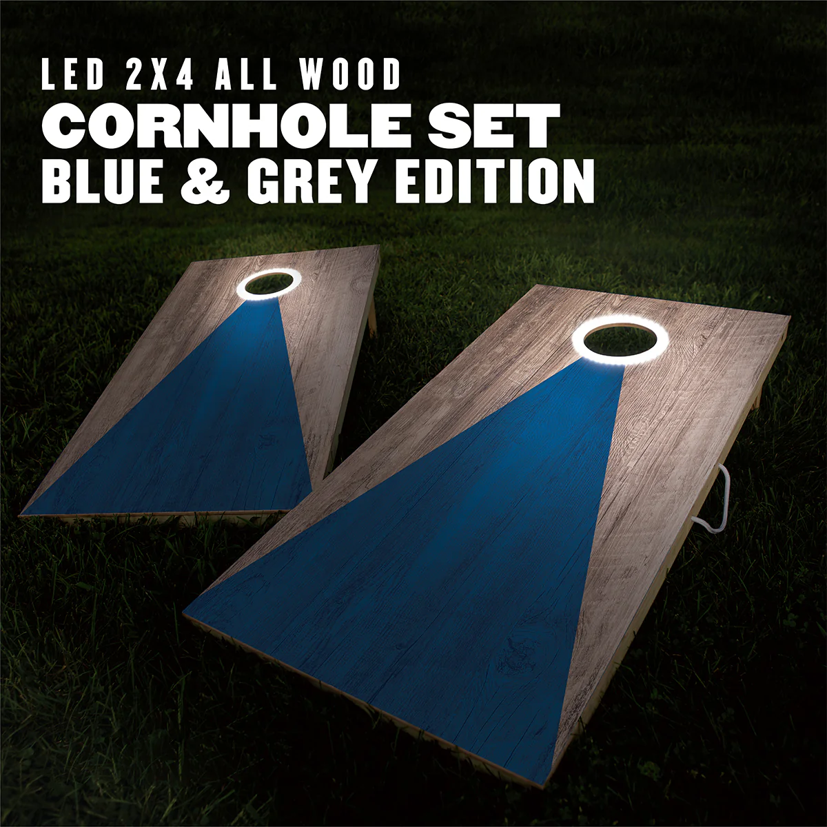 LED Wood Cornhole Set - Image 3