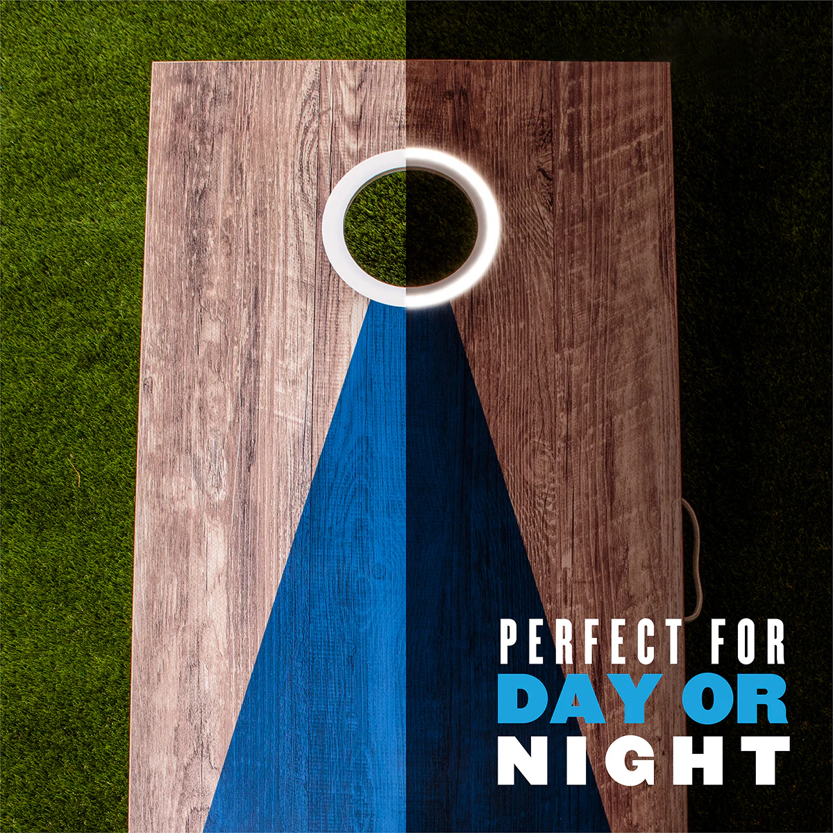 LED Wood Cornhole Set - Image 4