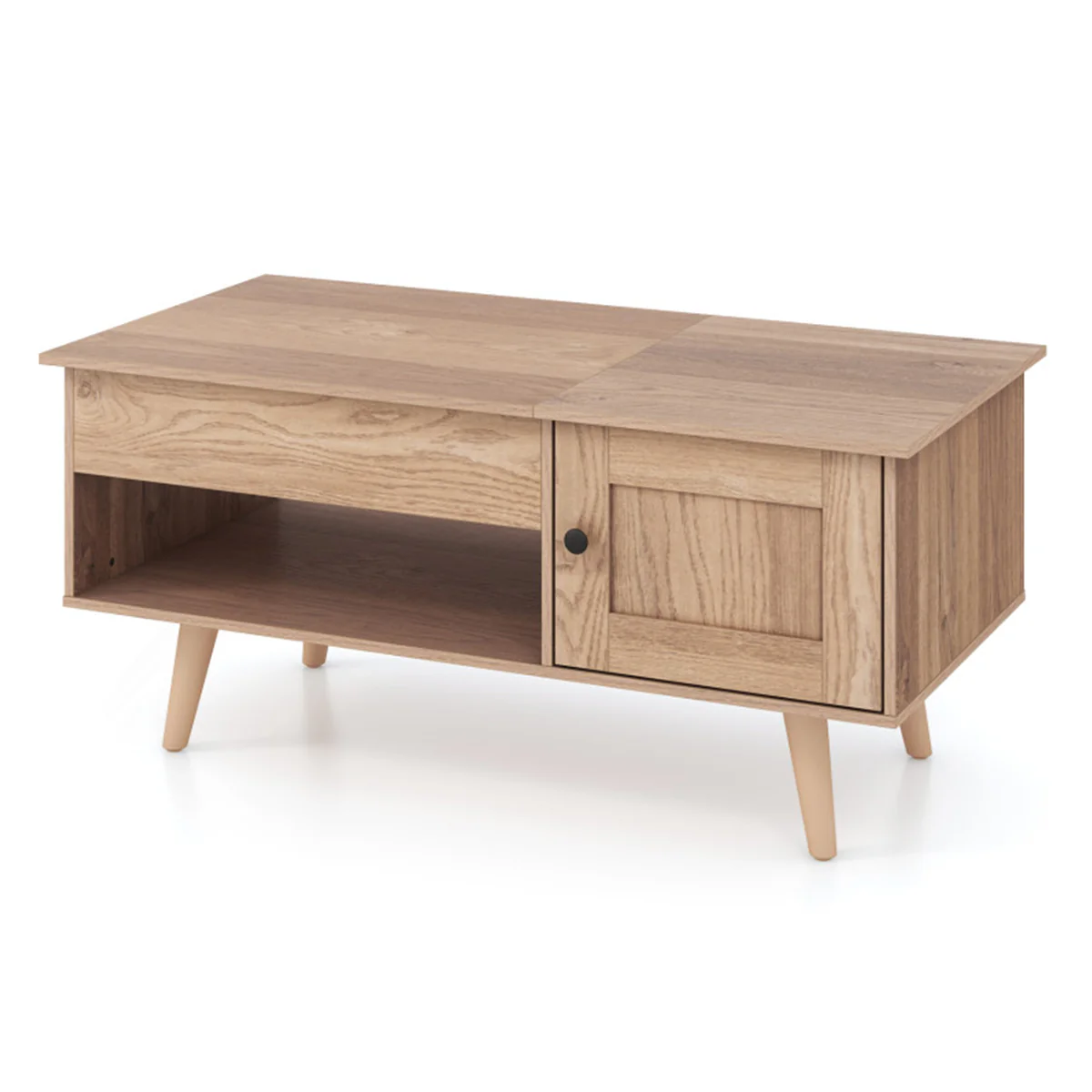 Lift Top Coffee Table with Hidden Storage Compartment - Image 3