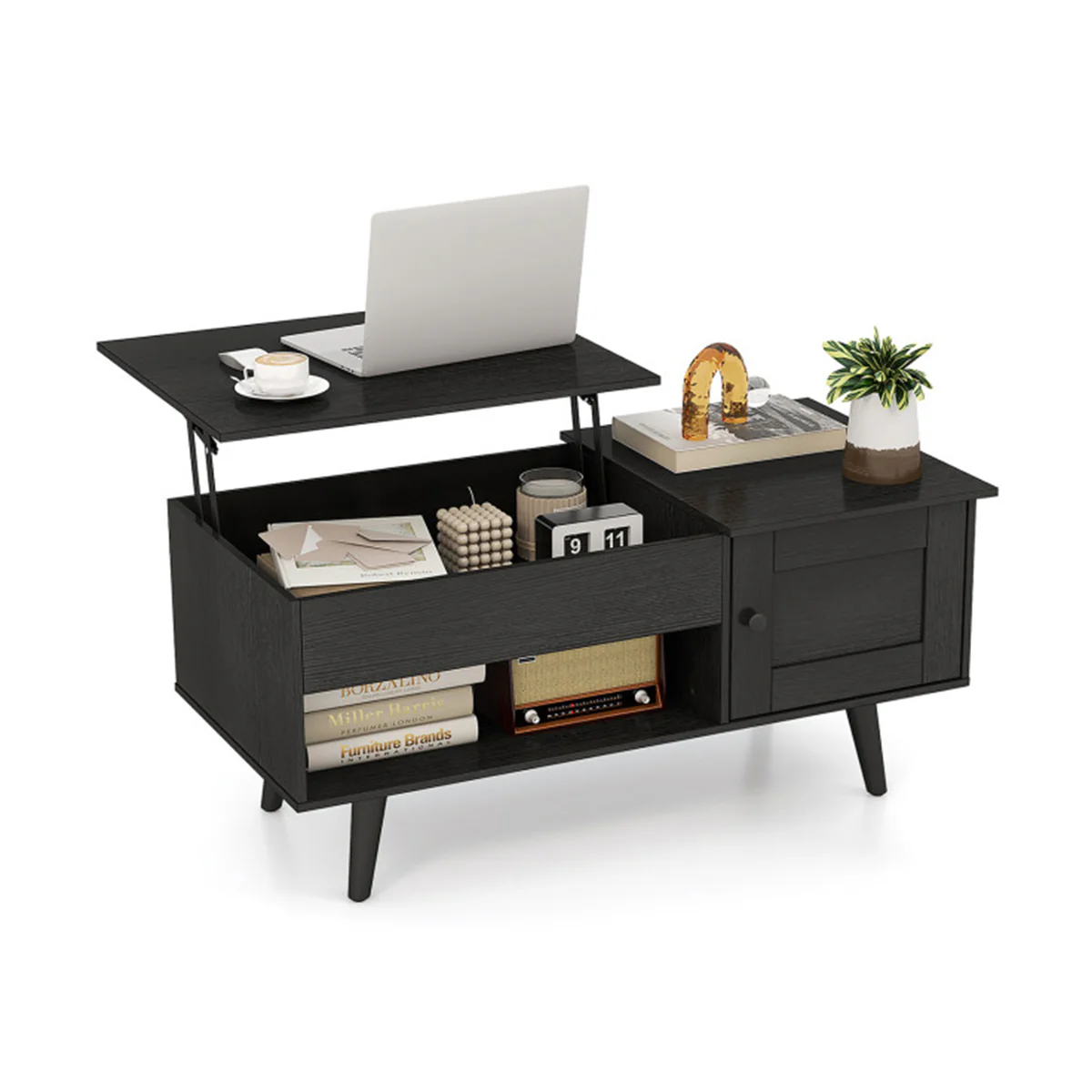 Lift Top Coffee Table with Hidden Storage Compartment - Image 31