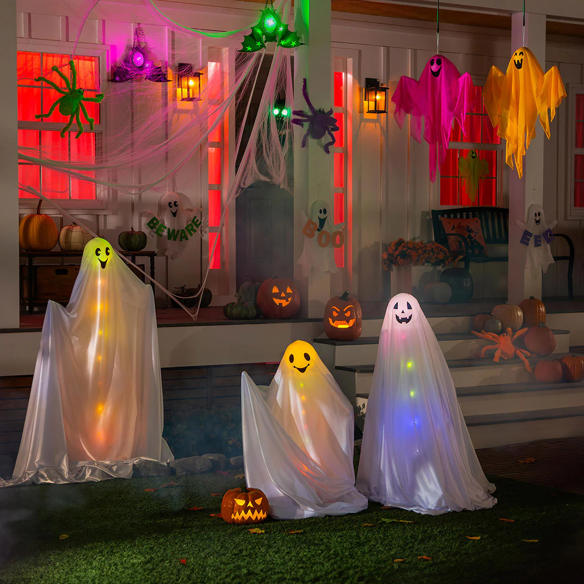 Lighted Outdoor Ghost Stakes (Set of 3) - Image 3