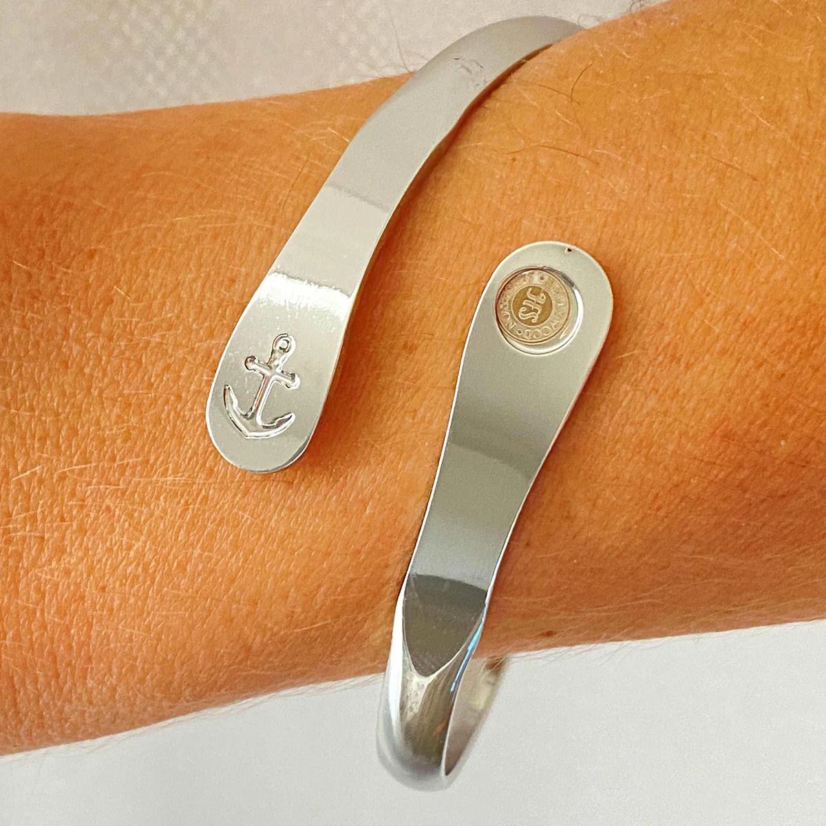 Love Anchors the Soul Engraved Bracelet