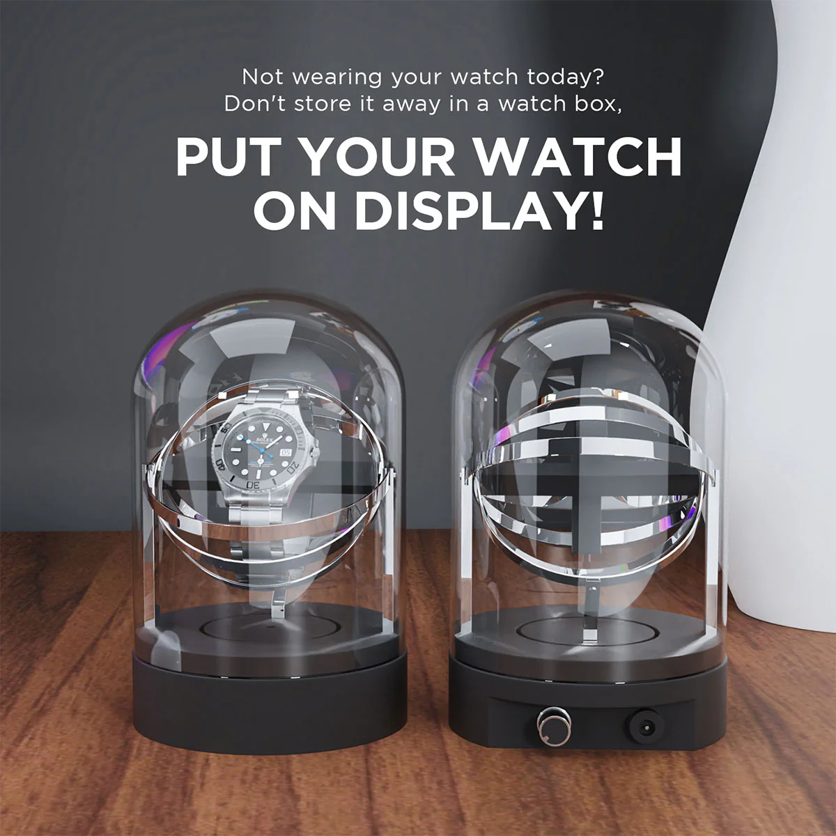 Luxury Glass Automatic Watch Winder - Image 2