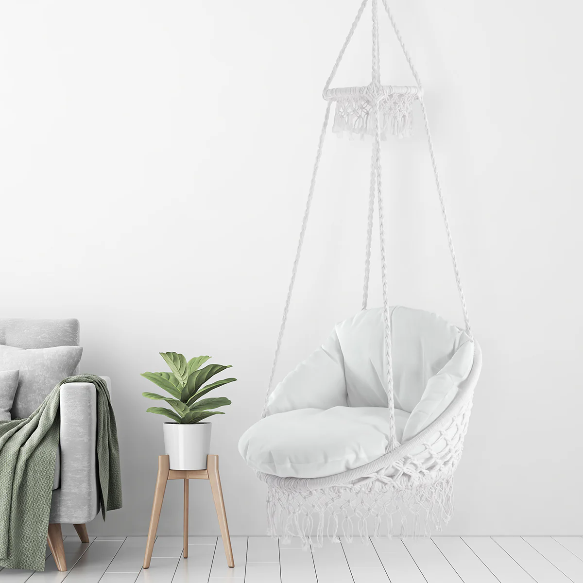 Macrame Hanging Chair - Image 7