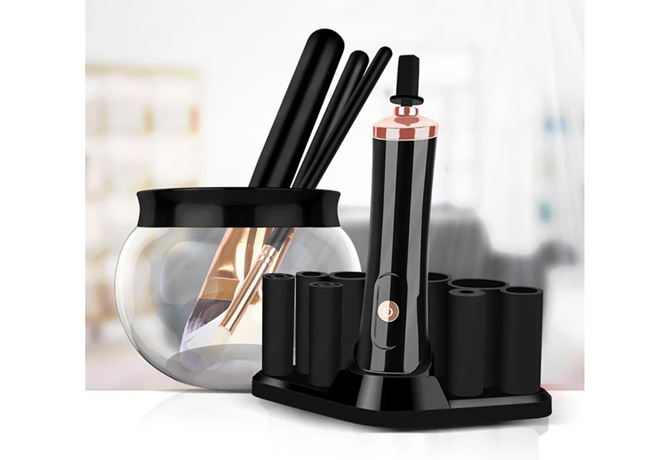 Make Up Brush Cleaner With Brush Set - Image 2