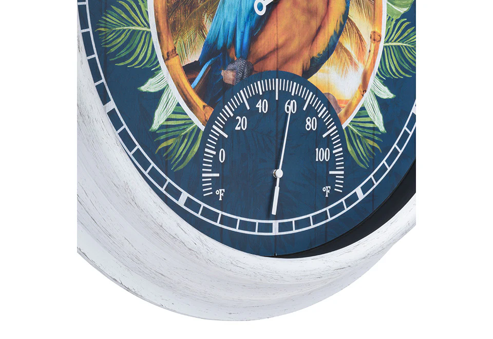 Margaritaville Indoor/Outdoor Wall Clock with Temperature - Image 6