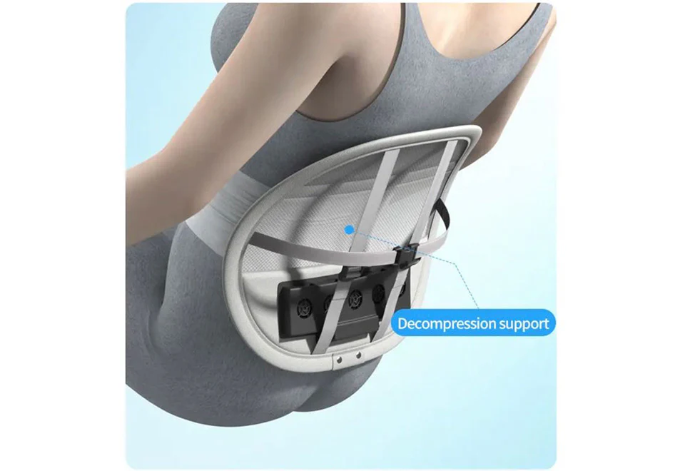 Mesh Lumbar Support with Cooling Fans - Image 6
