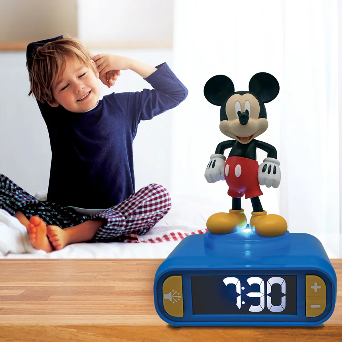 Mickey Digital Alarm Clock with Nightlight - Image 3