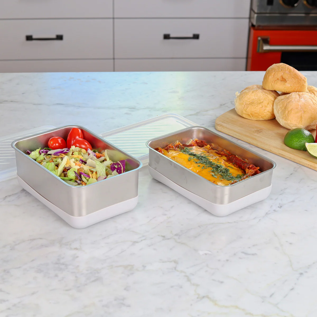 Microwave Safe Stainless Steel Set - Image 6