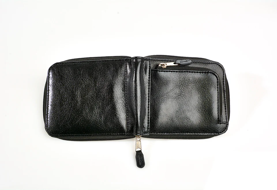 Minimalist Zippered RFID Front Pocket Wallet - Image 12