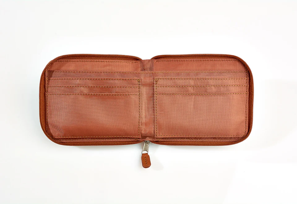 Minimalist Zippered RFID Front Pocket Wallet - Image 7