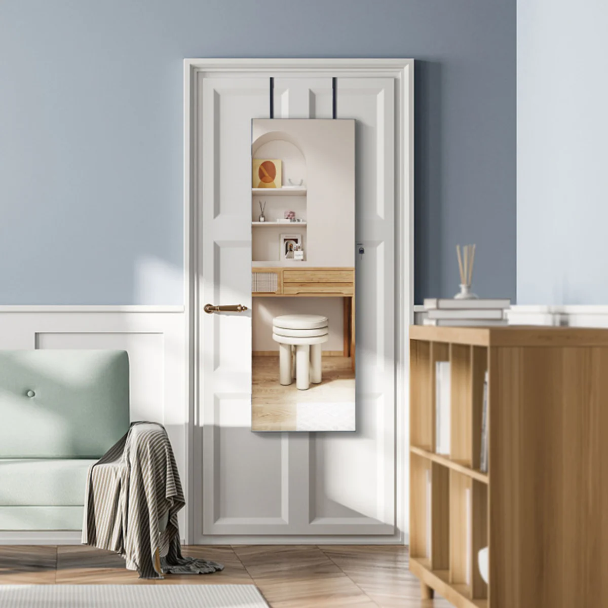Mirrored Jewelry Cabinet Organizer - Image 9