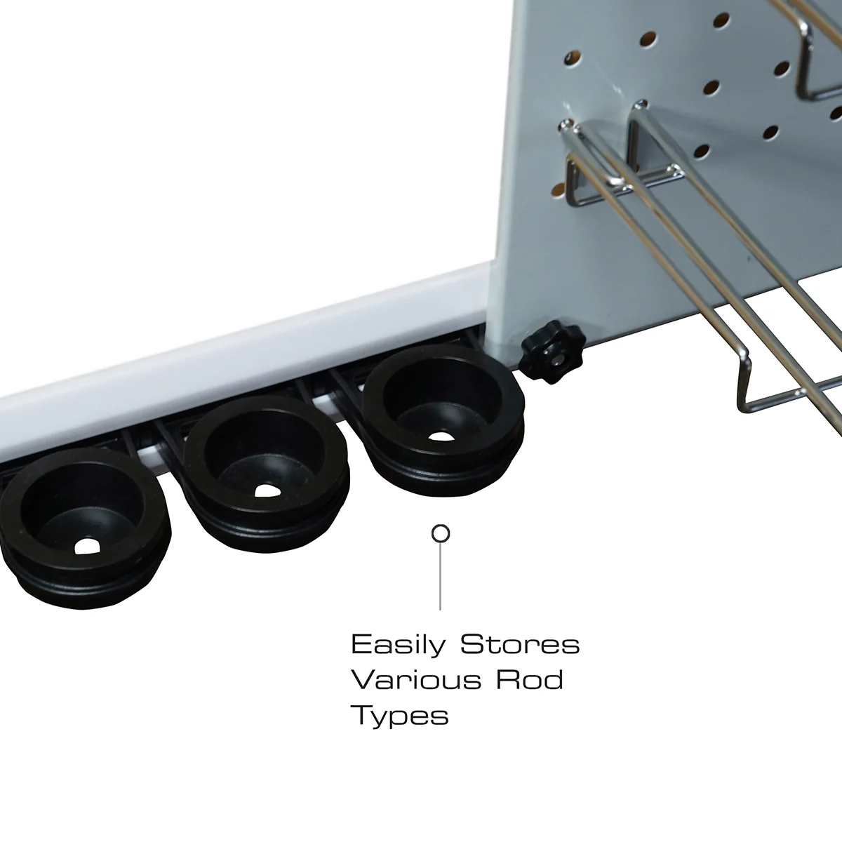 Modular 5 Fishing Rod Rack and Tackle Organizer - Image 5