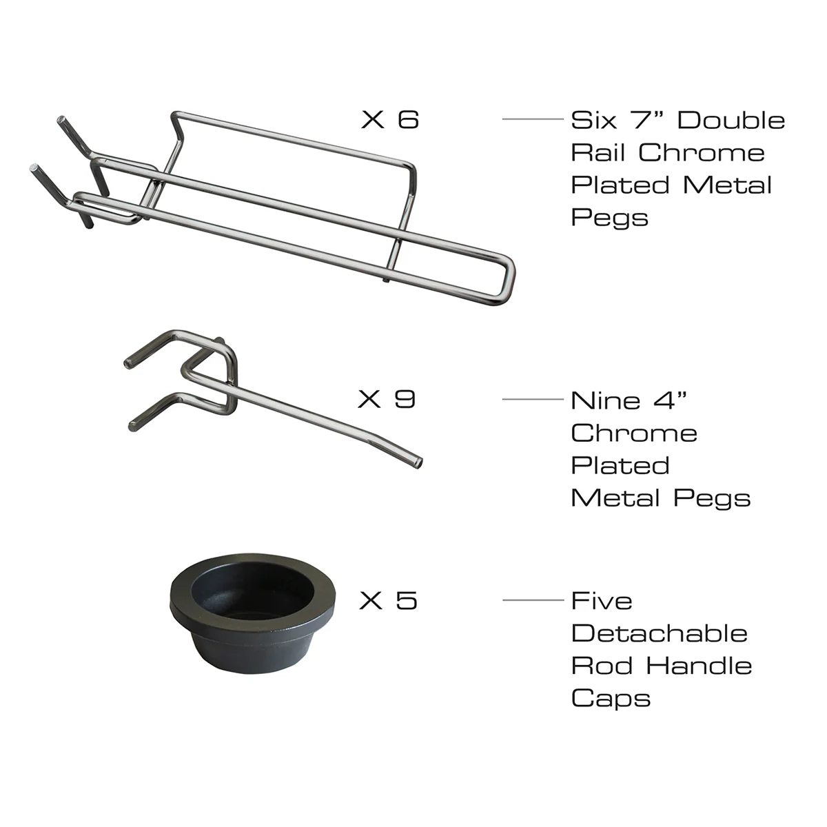 Modular 5 Fishing Rod Rack and Tackle Organizer - Image 6
