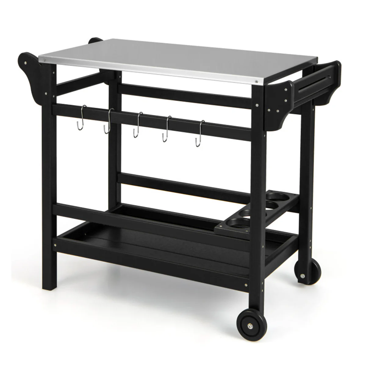 Movable Outdoor Food Prep Cart - Image 2