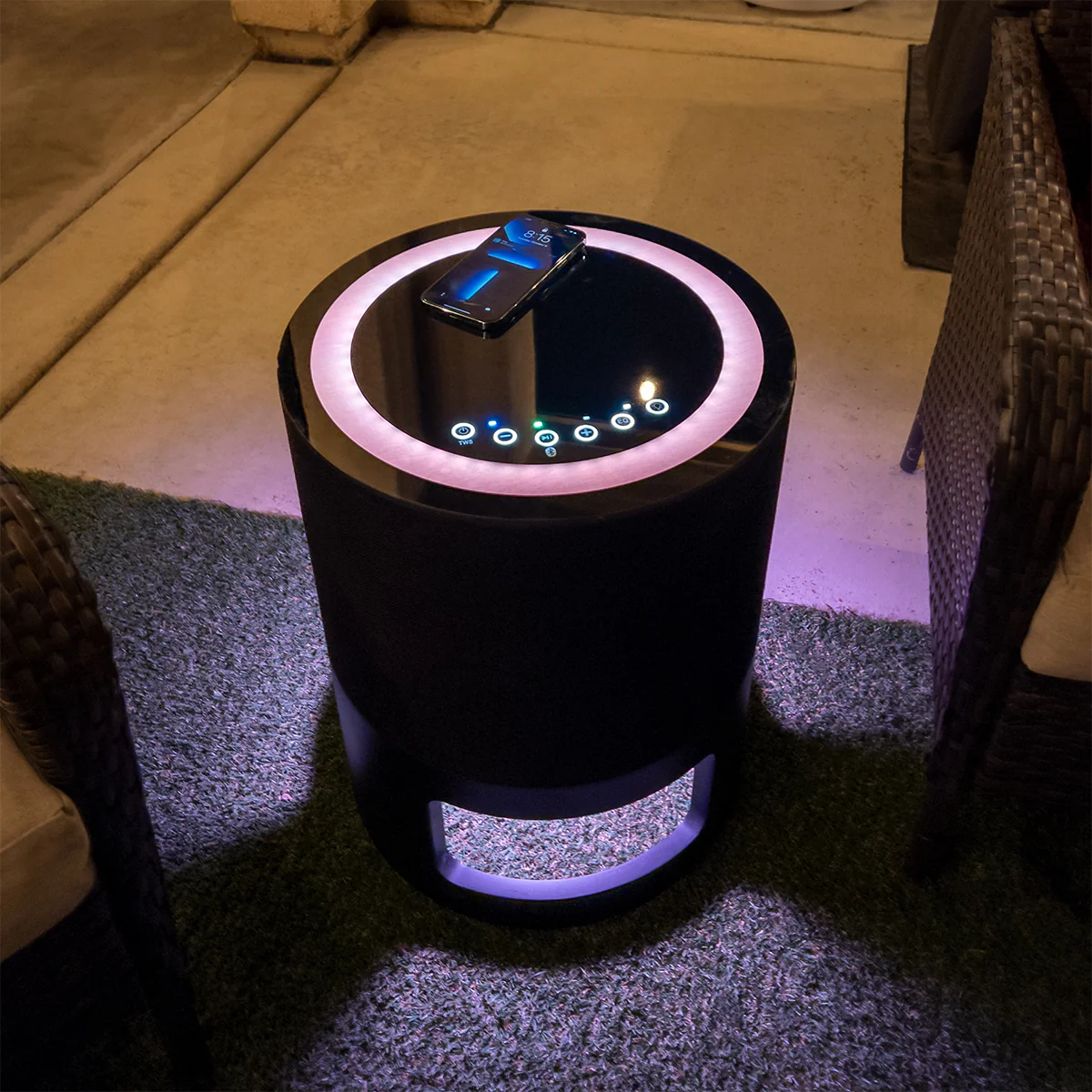 Nebula  Outdoor Bluetooth Speaker Side Table with Mood Lighting - Image 4