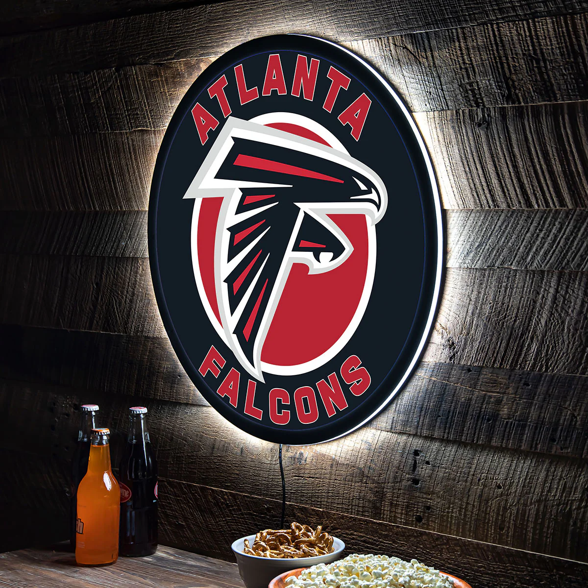 NFL Backlit Full Edge Round Wall Sign - Image 10