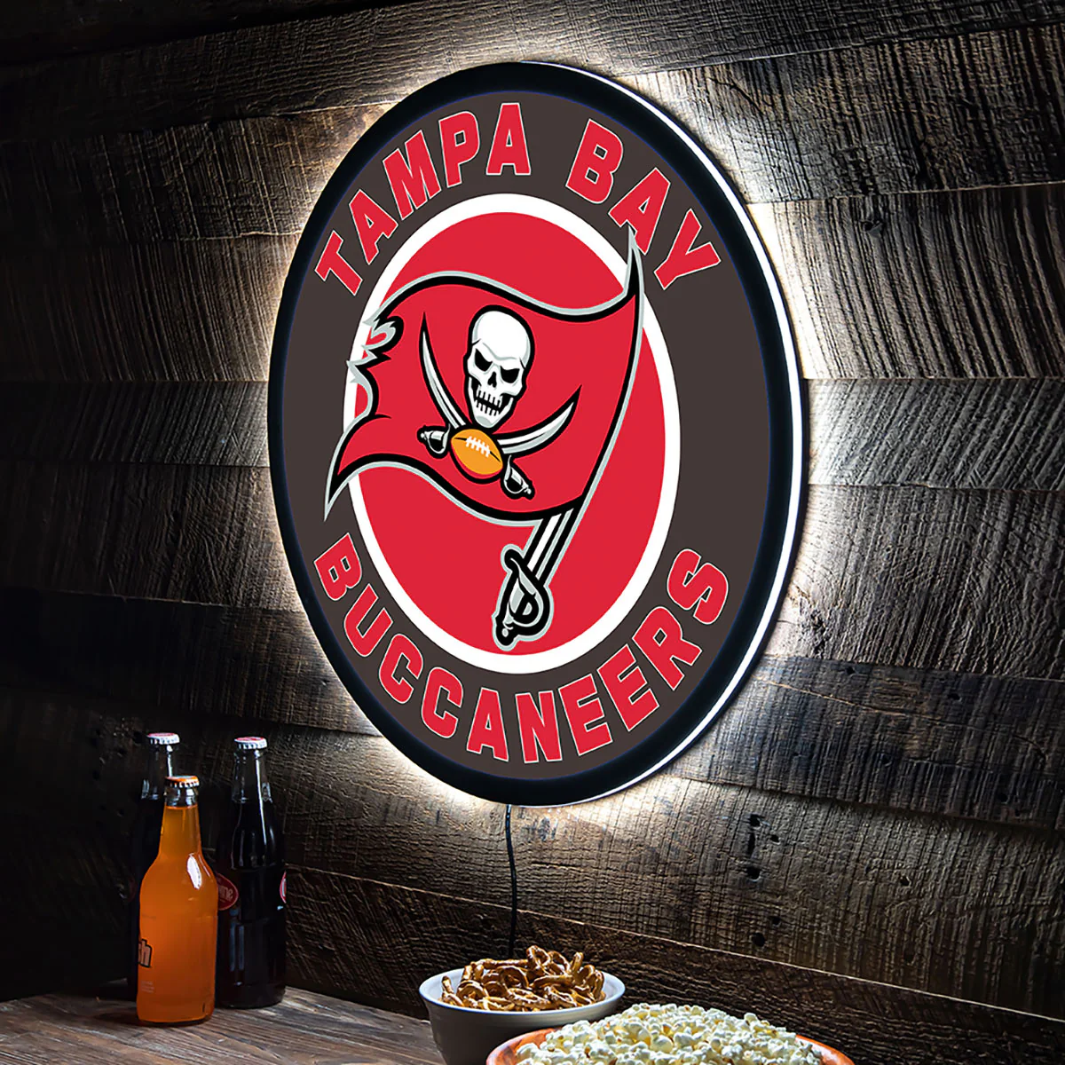 NFL Backlit Full Edge Round Wall Sign - Image 102