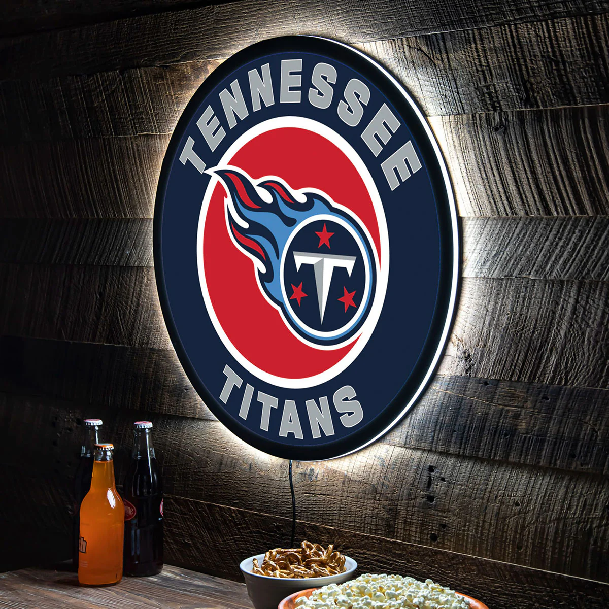 NFL Backlit Full Edge Round Wall Sign - Image 106