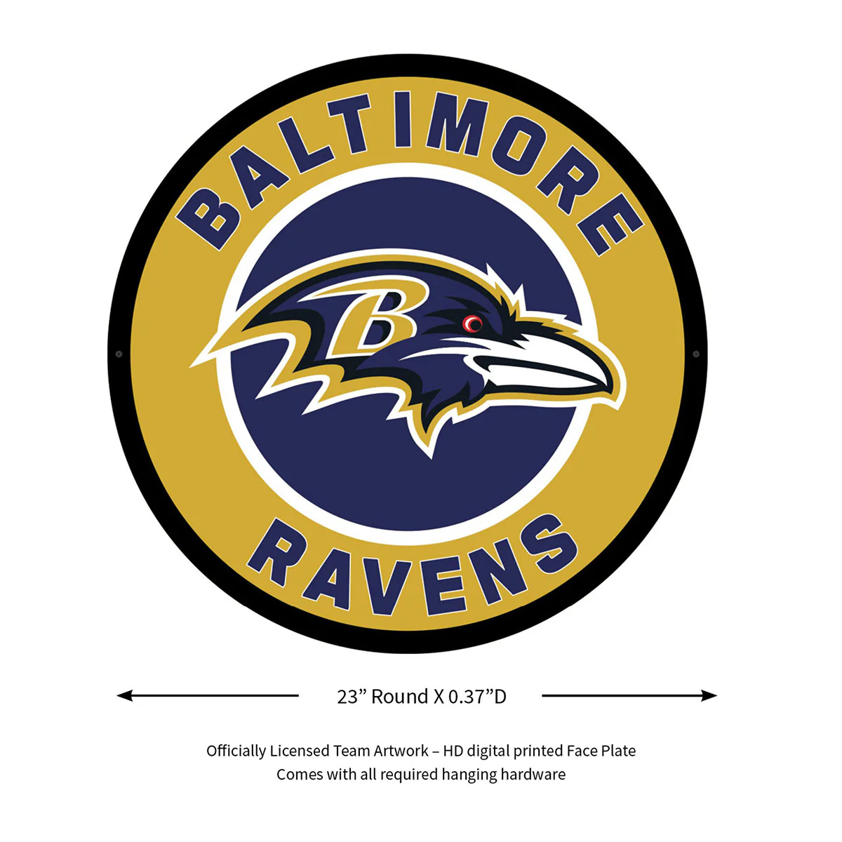 NFL Backlit Full Edge Round Wall Sign - Image 12