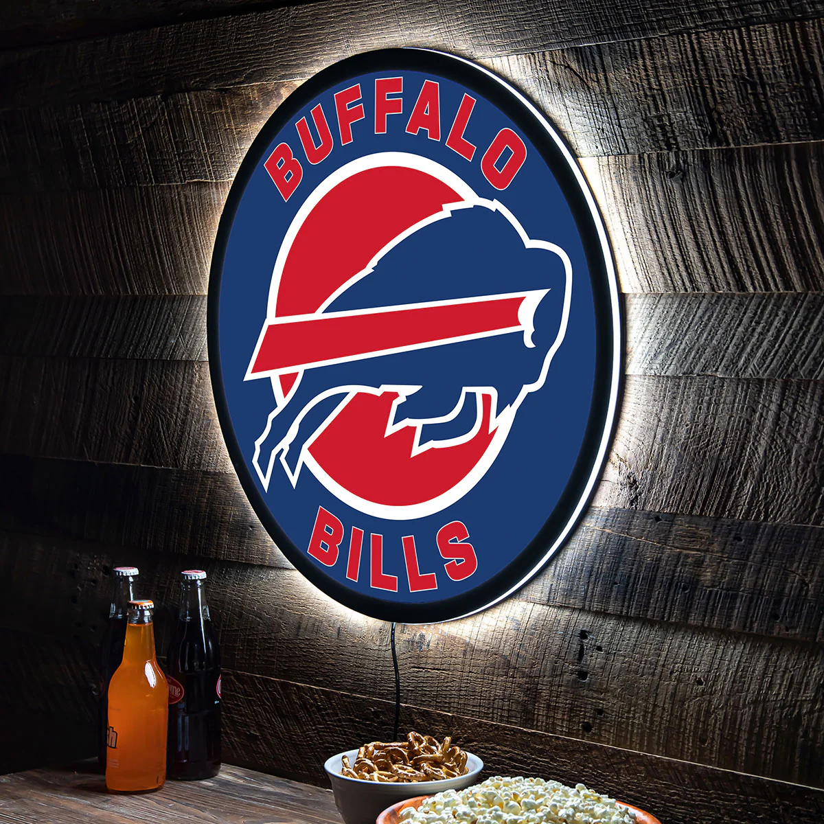 NFL Backlit Full Edge Round Wall Sign - Image 18