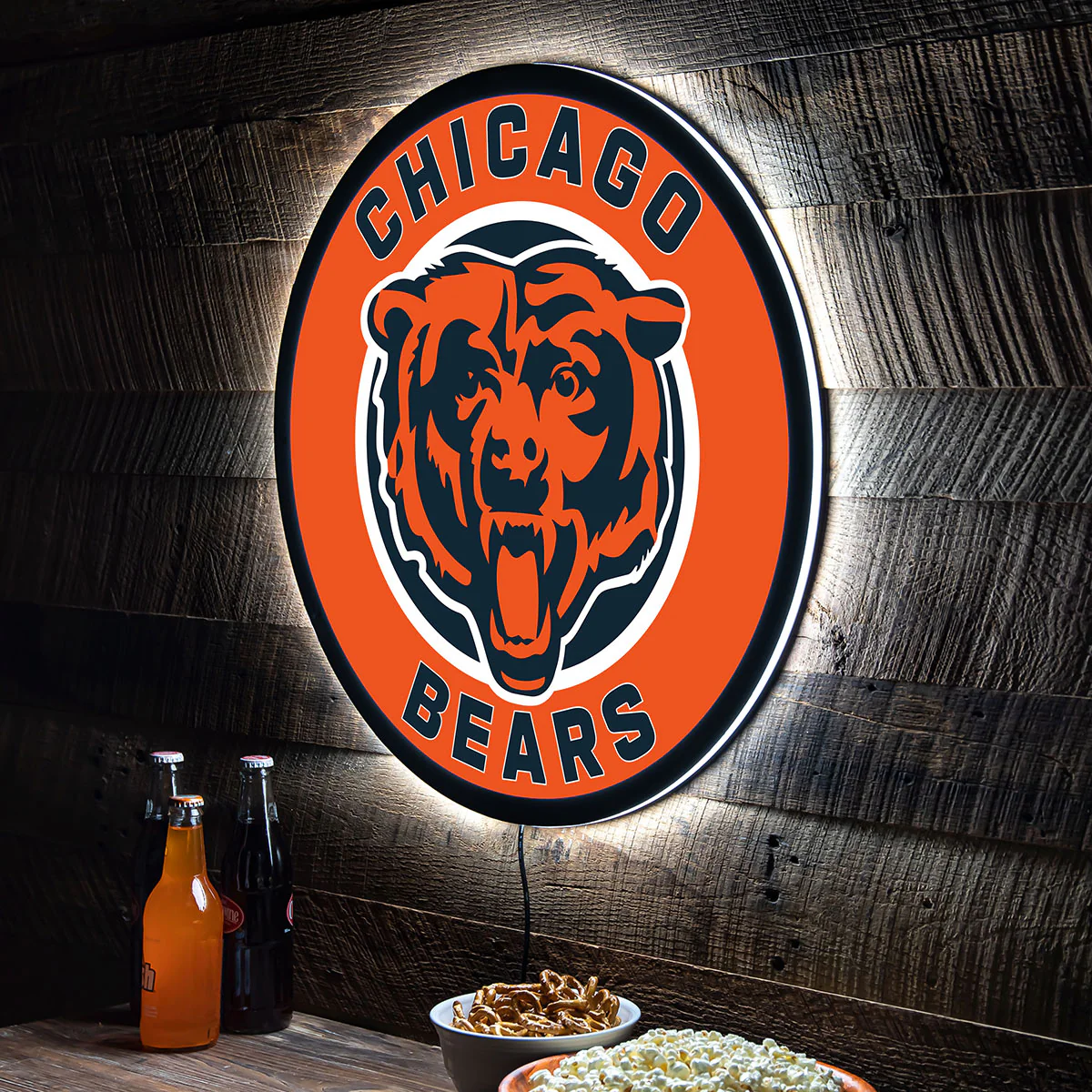 NFL Backlit Full Edge Round Wall Sign - Image 24