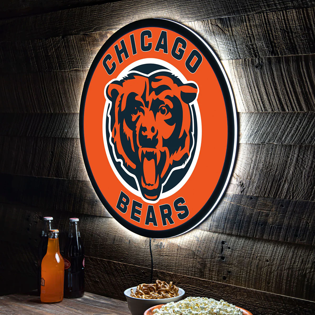 NFL Backlit Full Edge Round Wall Sign - Image 25