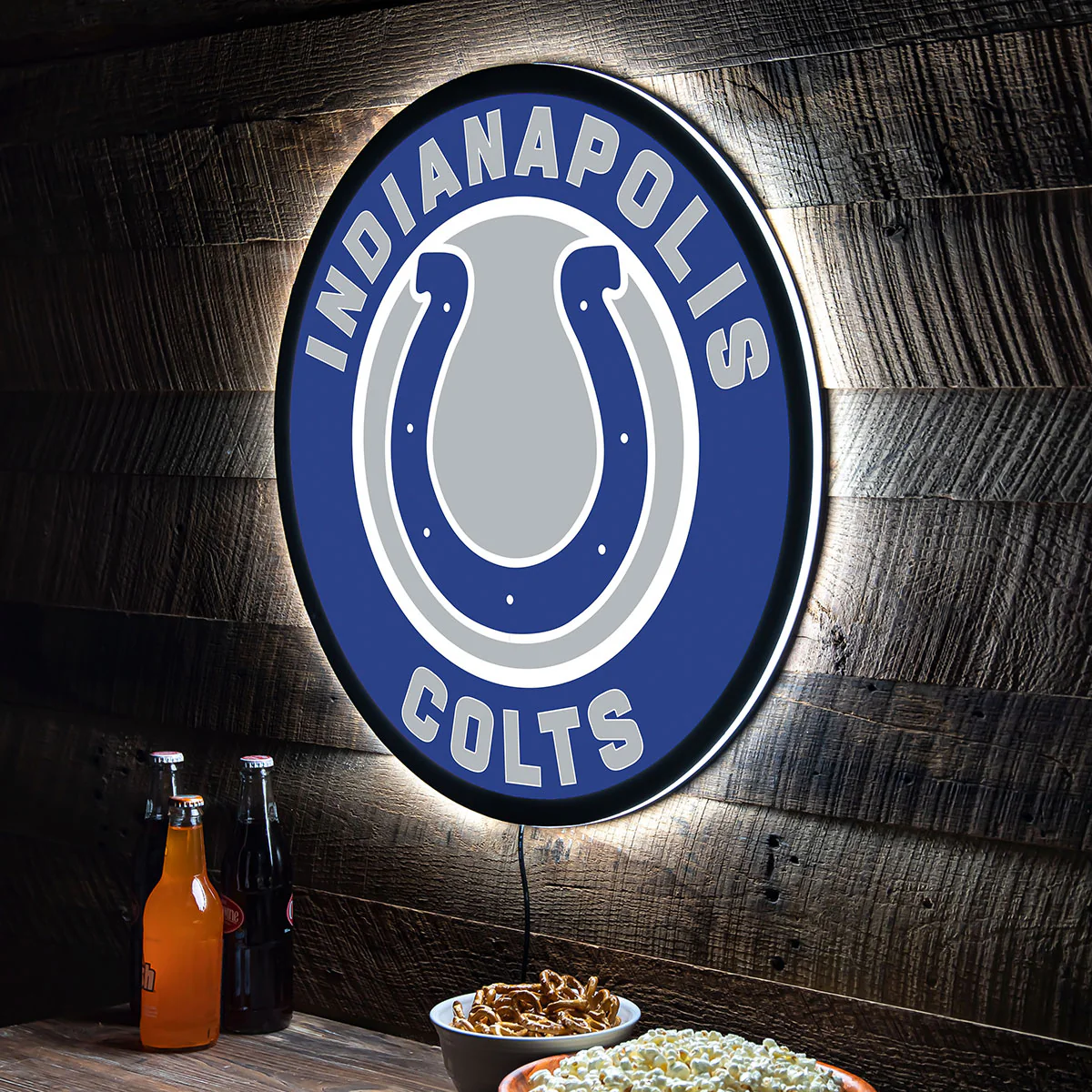 NFL Backlit Full Edge Round Wall Sign - Image 50