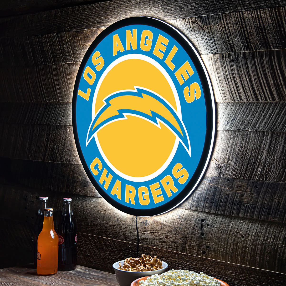 NFL Backlit Full Edge Round Wall Sign - Image 65