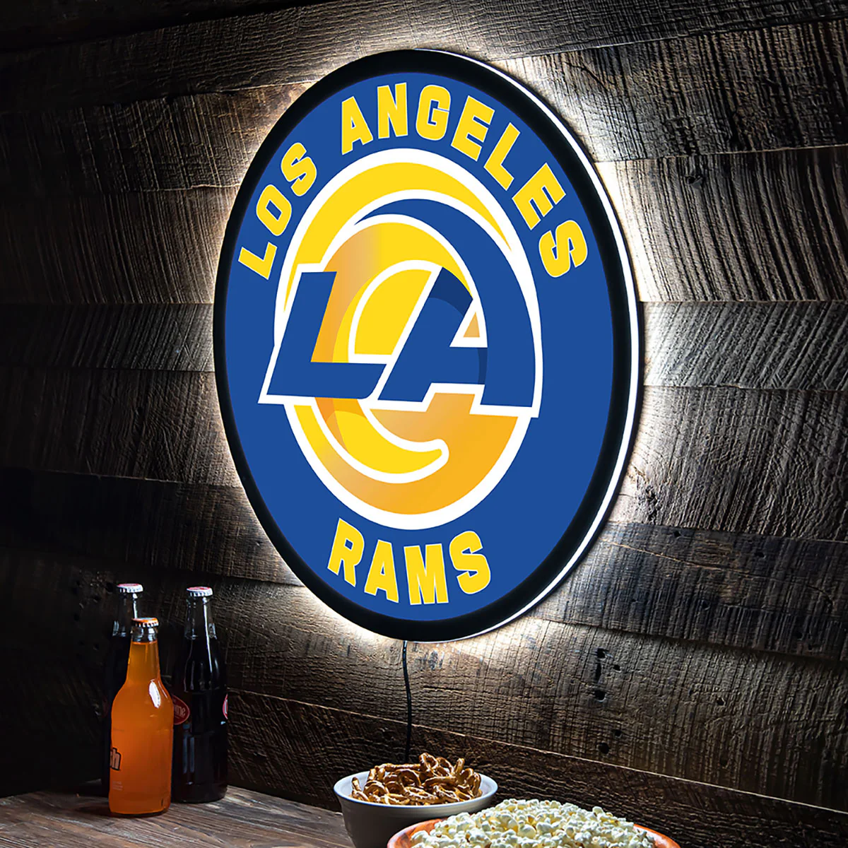 NFL Backlit Full Edge Round Wall Sign - Image 69