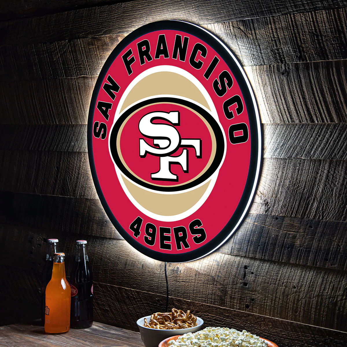 NFL Backlit Full Edge Round Wall Sign - Image 94