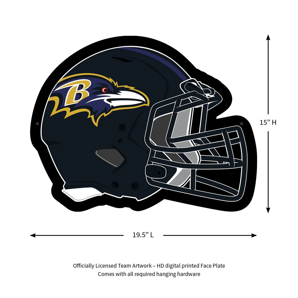 NFL Backlit Helmet Wall Sign - Image 100