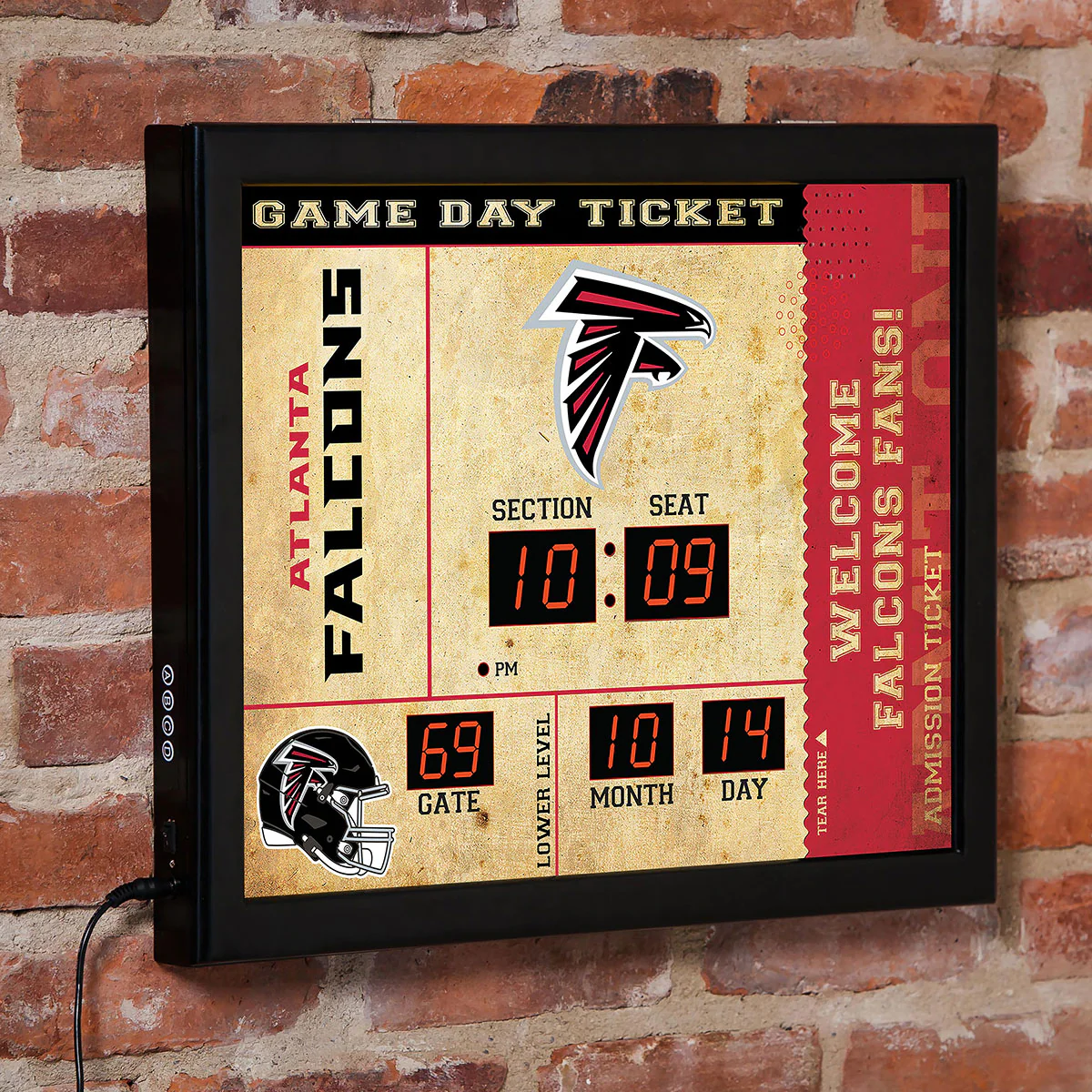 NFL Gameday Ticket Wall Clock and Speaker - Image 14