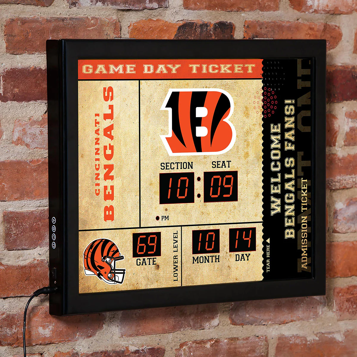 NFL Gameday Ticket Wall Clock and Speaker - Image 15