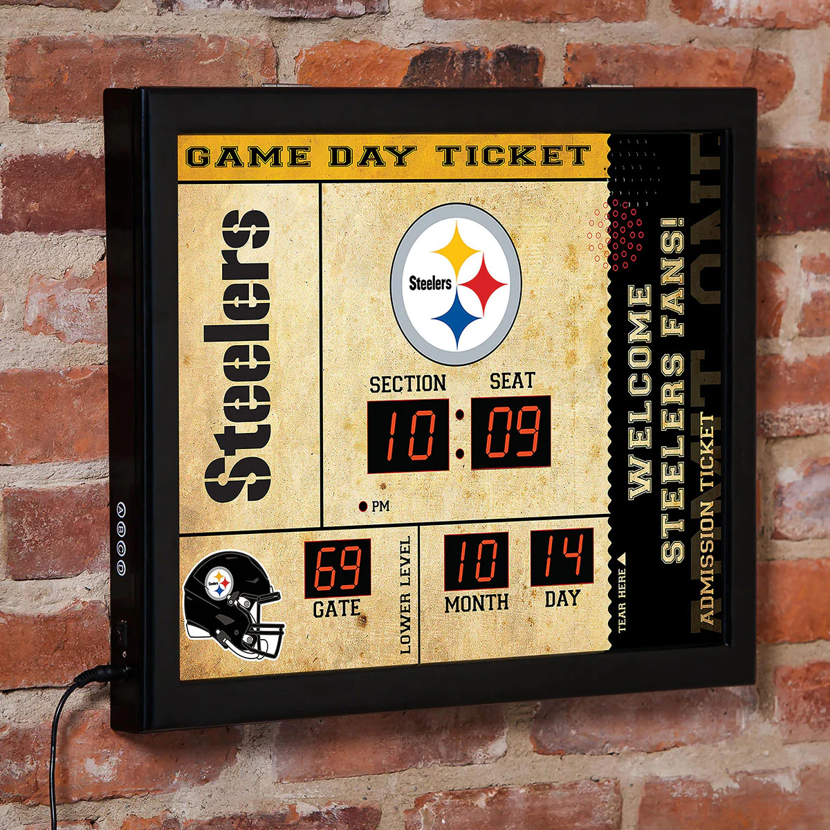 NFL Gameday Ticket Wall Clock and Speaker - Image 18
