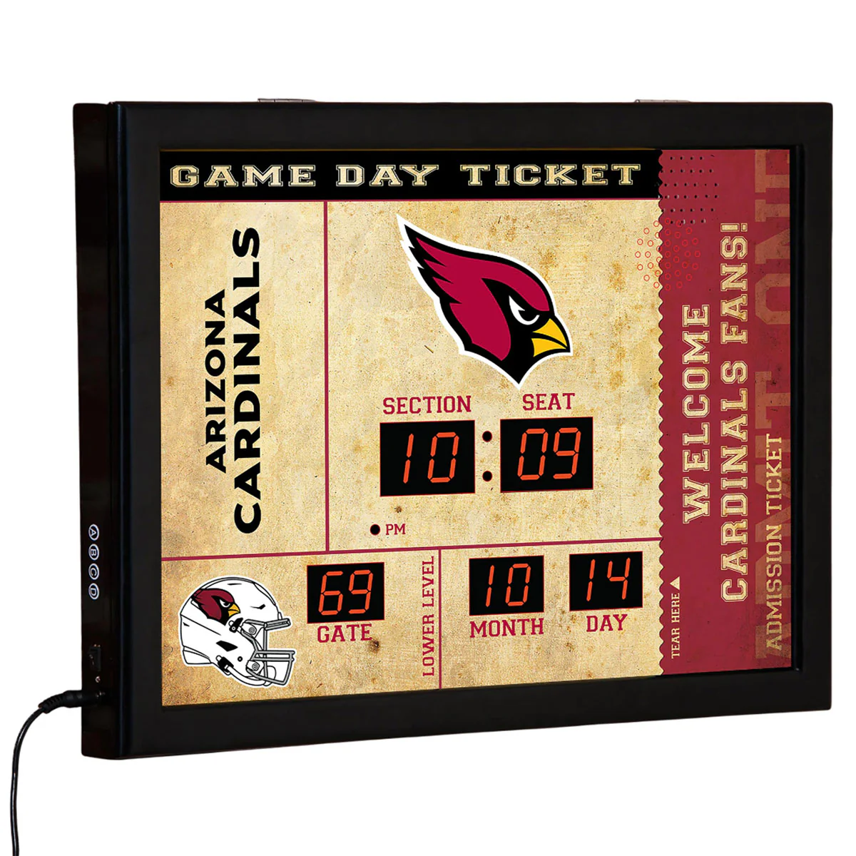 NFL Gameday Ticket Wall Clock and Speaker - Image 2