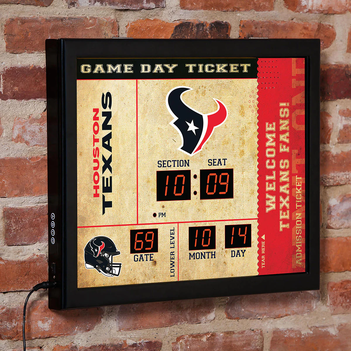 NFL Gameday Ticket Wall Clock and Speaker - Image 20