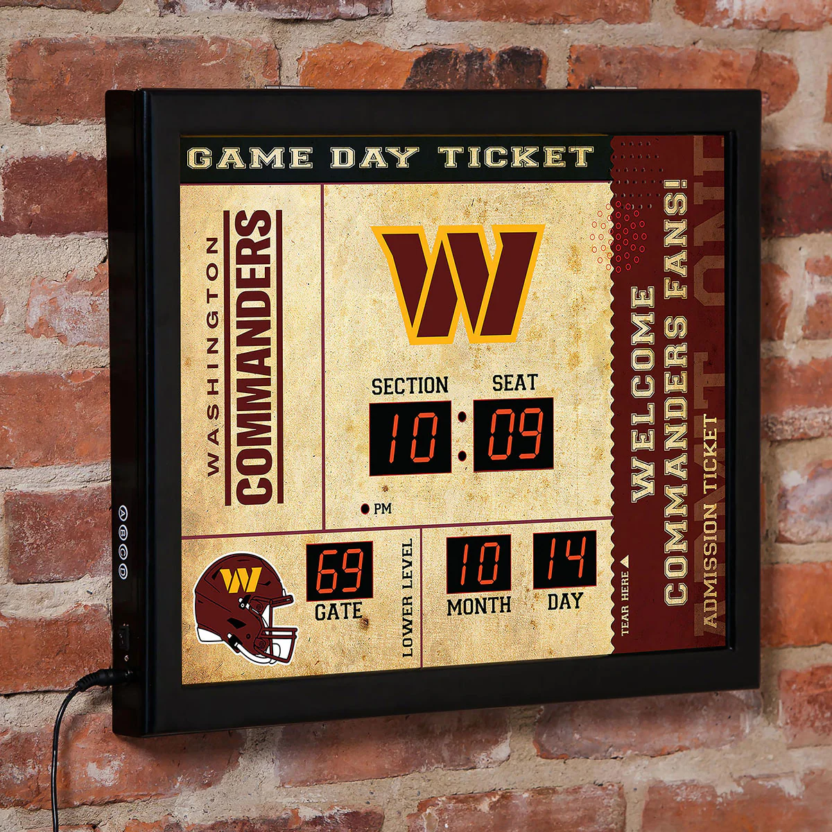 NFL Gameday Ticket Wall Clock and Speaker - Image 21