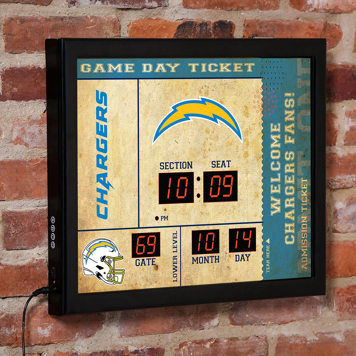 NFL Gameday Ticket Wall Clock and Speaker - Image 22